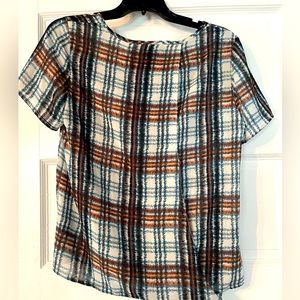 Cute plaid poly top from Maeve